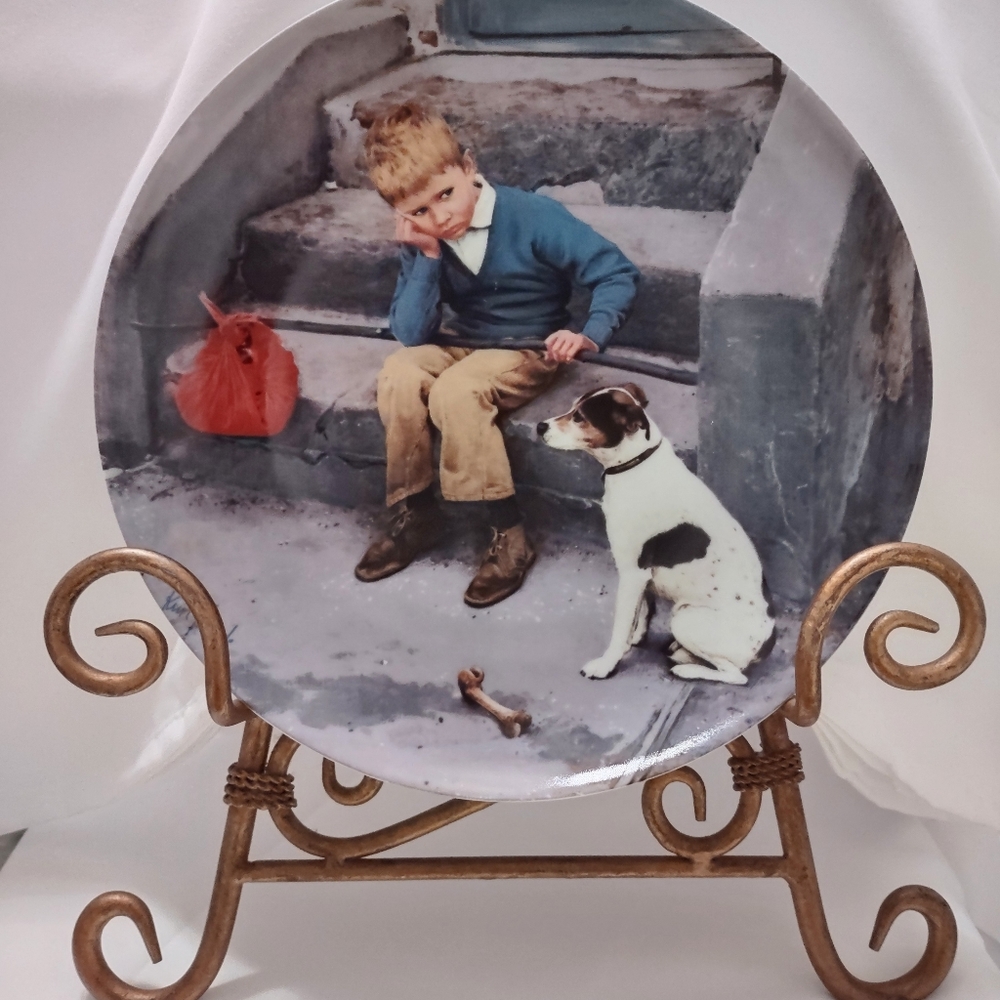 Vintage Bing & Grondahl 1984 "Hjemme er Beast" Collectors Plate